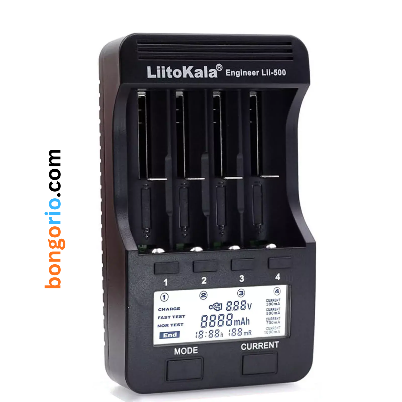 Liitokala Engineer Lii-500 4-Slot LCD Smart Universal Battery Tester Charger